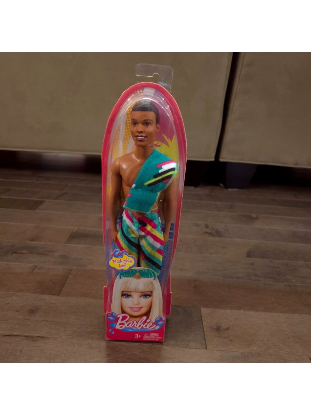 Barbie Bath Play Fun Steven African American Doll Mattel T7189 NRFB New